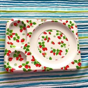 Vintage Strawberry Food Trays